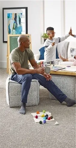 Happy dad son | Redd Flooring & Design Center